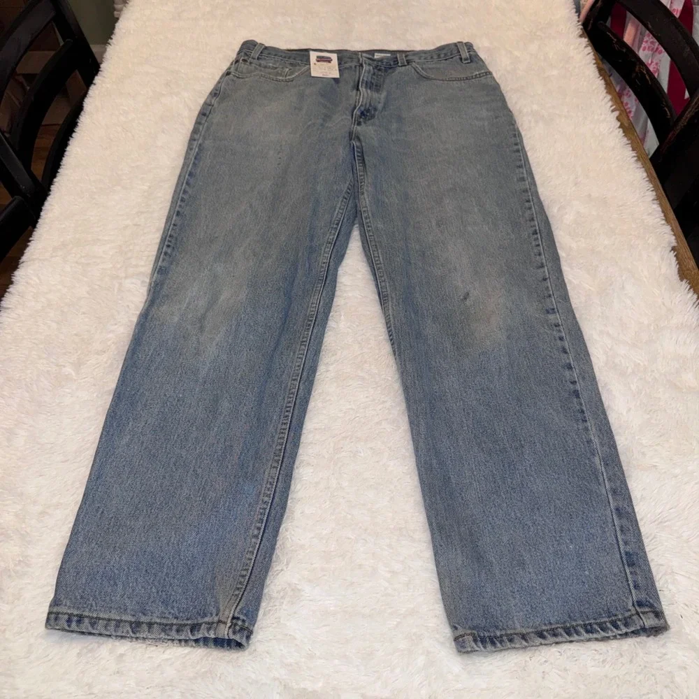 Levi's 550 Jeans Mens 38x32 Blue Excellent Vintage 90s Made in USA Relaxed Fit